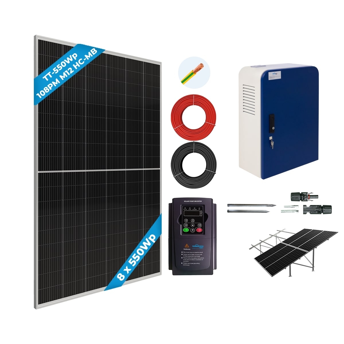1.5HP-1kW Monofaze 220V Pompa için Tarımsal Sulama Sistemi
