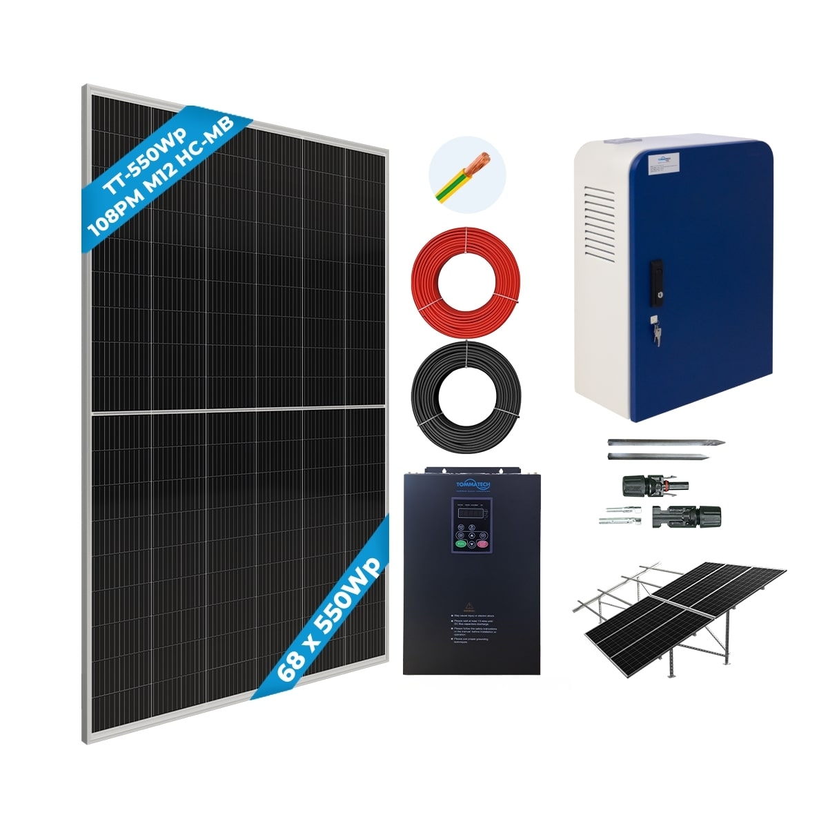 30HP-22kW Trifaze 380V Pompa için Tarımsal Sulama Sistemi